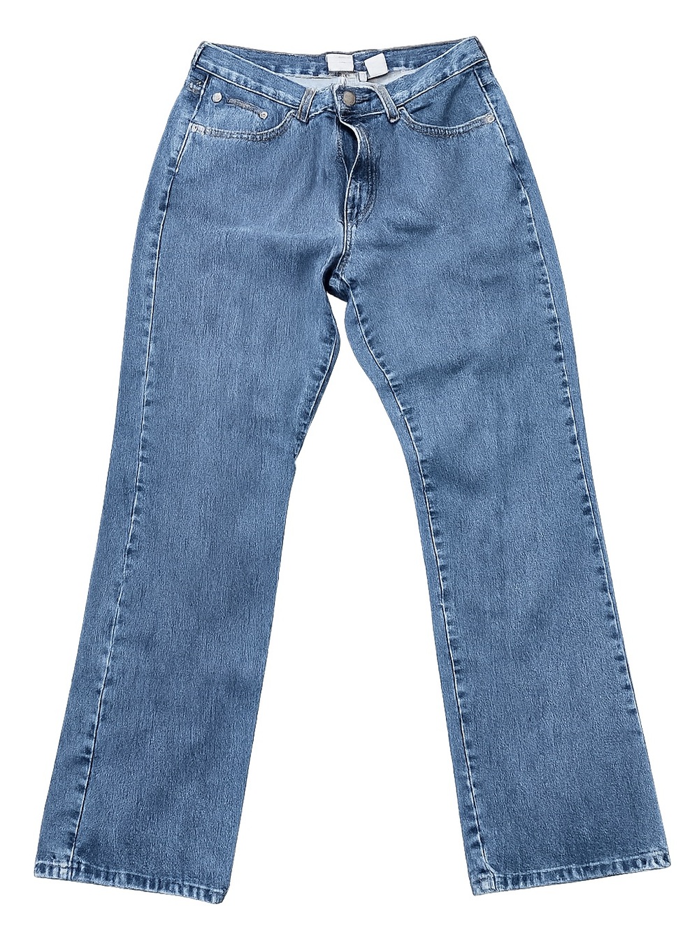 Calvin Klein Boot Cut Jeans Womens Size 12x32 Blue Denim Classic Mid Rise